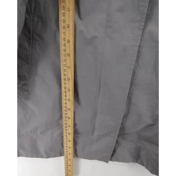 Eileen Fisher Jacket Small Petites Rain Coat Hoodie Organic Cotton - Picture 4 of 12